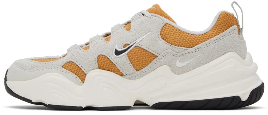 NIKE Gray & Orange Tech Hera Sneakers 3
