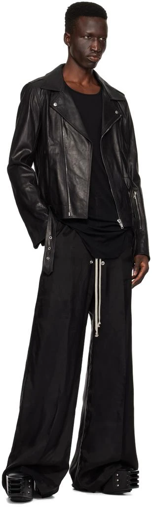 Rick Owens Black Lukes Stooges Leather Jacket 4