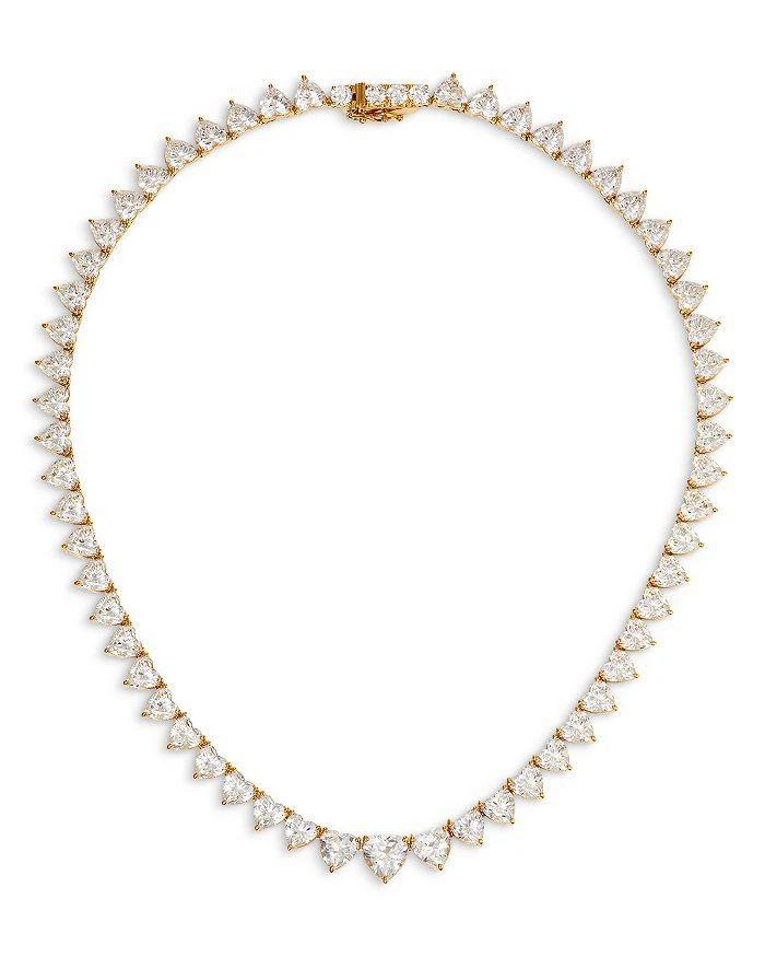 Nadri Real Love Heart Cubic Zirconia Collar Necklace, 16" 1