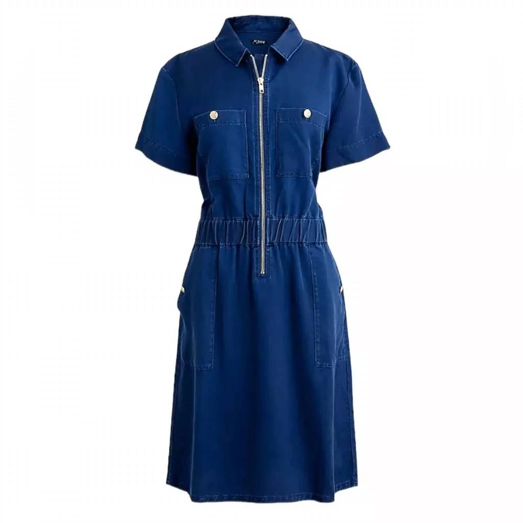 J. Crew J.Crew - Zip Front Denim Dress 4