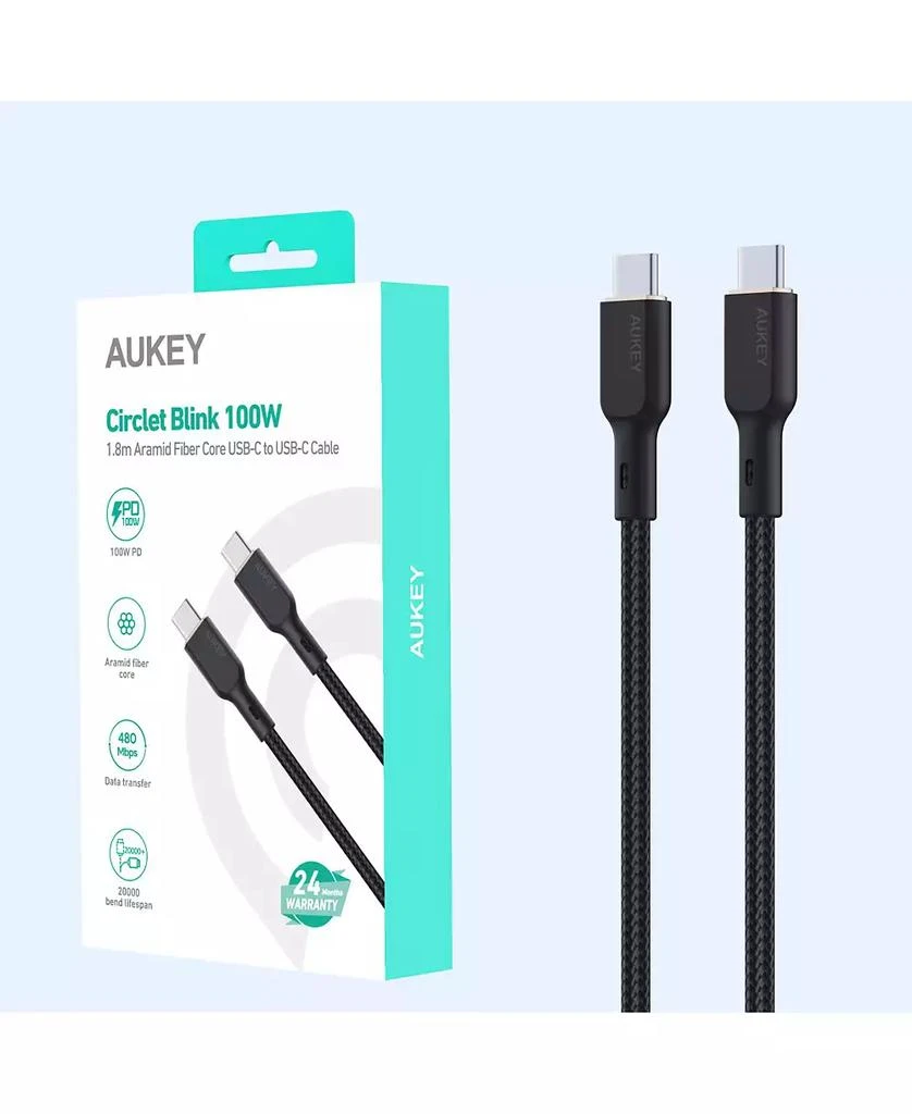 Aukey CB-KCC102 | 100W 1.8m USB-C to USB-C Cable 7