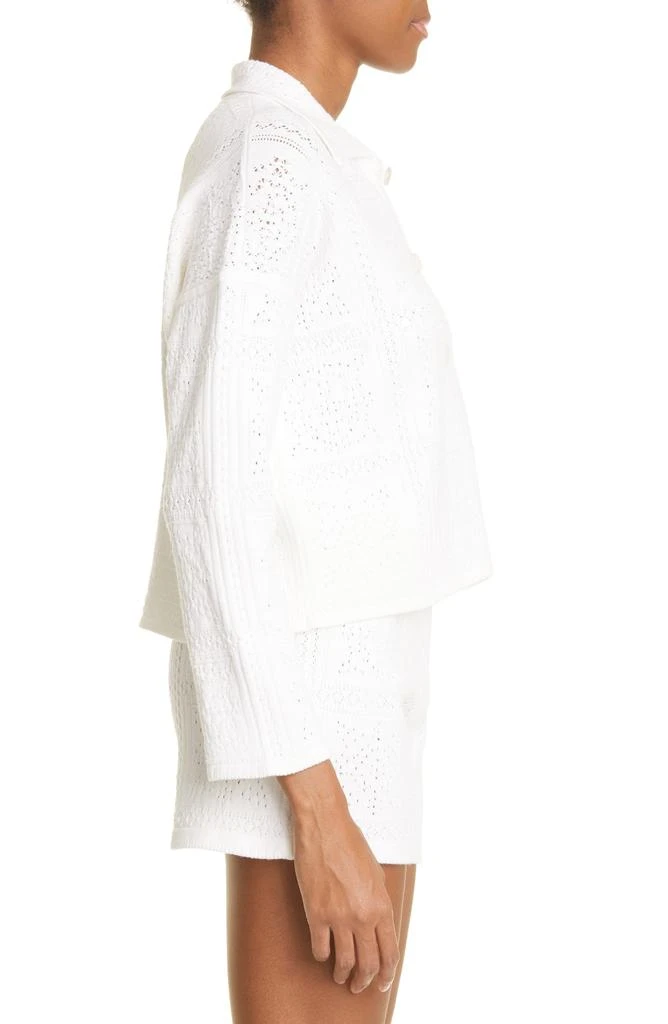 Club Monaco Pointelle Crop Sweater 4