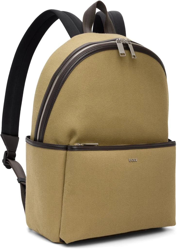 Hugo Boss Beige Twill Backpack 2