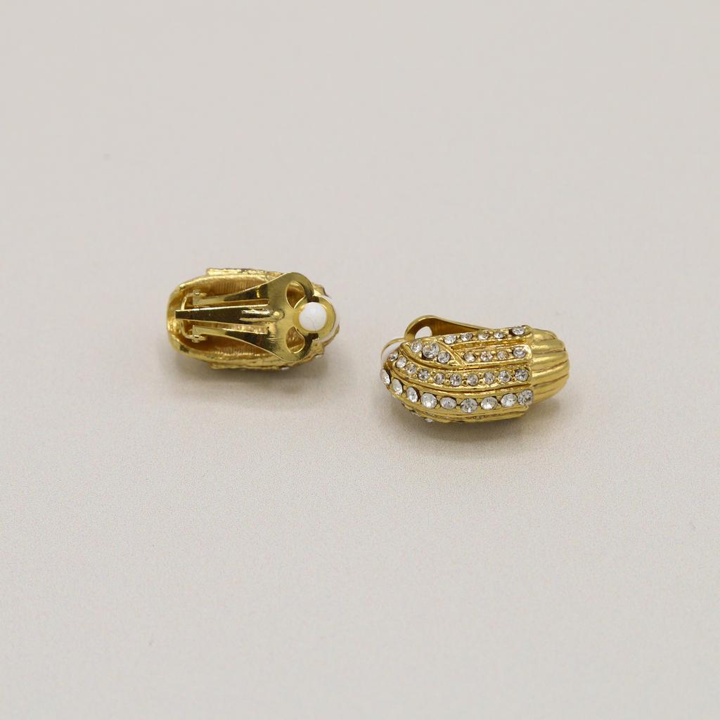 Orelia Vintage Vintage Tapered Crystal Clip On Earrings