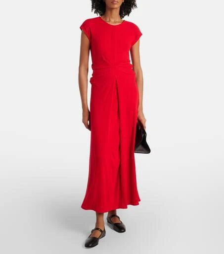 Proenza Schouler White Label gathered crêpe long dress 2