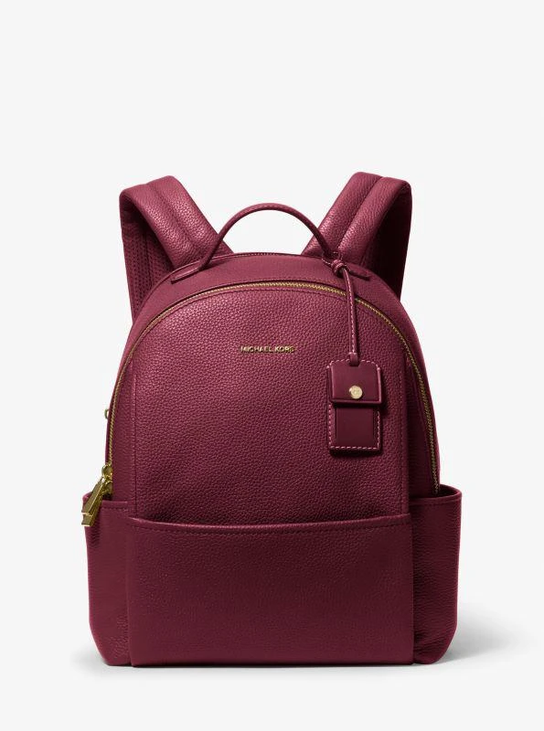 Michael Kors Sable Medium Pebbled Leather Backpack