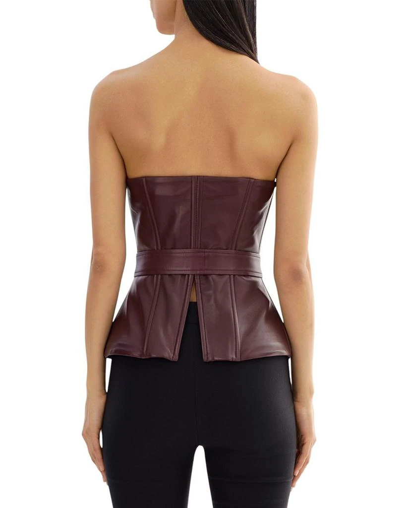 LaMarque Leather Belted Corset Top 3