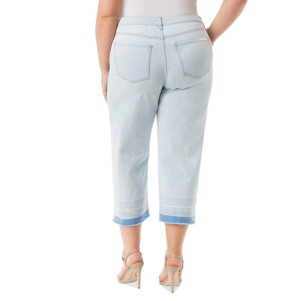 Jessica Simpson Trendy Plus Size Melody Cropped Wide-Leg Jeans 2