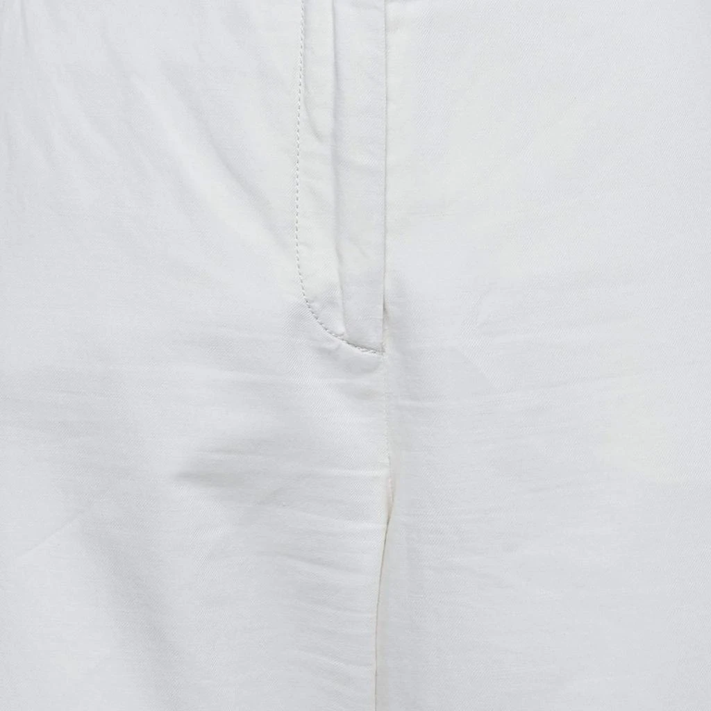 Weekend Max Mara Weekend Max Mara Cream Gabardine Wide-Leg Trousers S 3