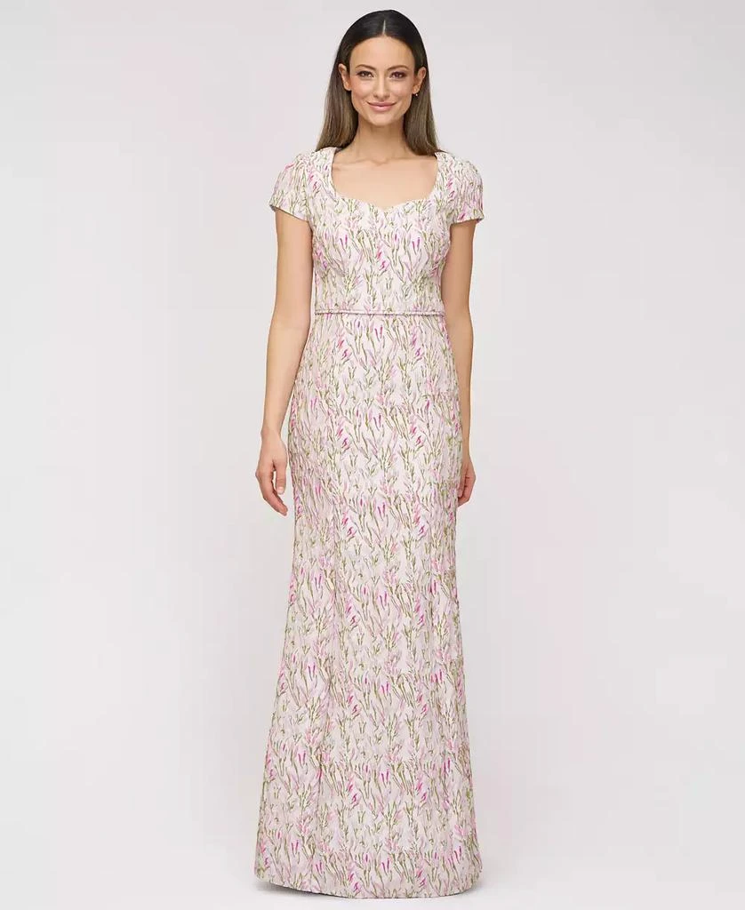 JS Collections Women's Embroidered Sweetheart Mermaid Gown 6