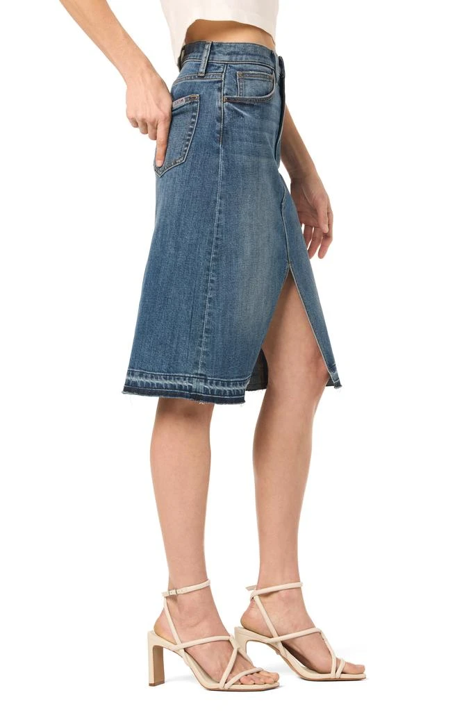 Joe's High Waist Slit Denim Midi Skirt 4