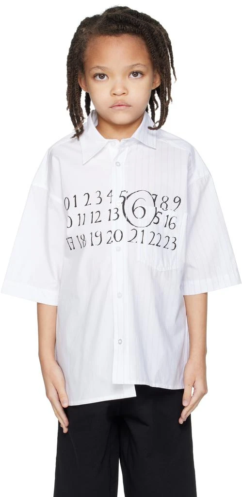 MM6 Kids White Logo Shirt