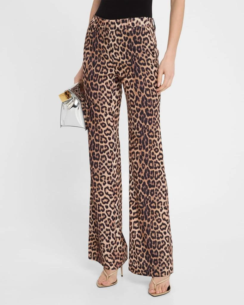 Alice + Olivia Remi Leopard Slim Bootcut Pants 4