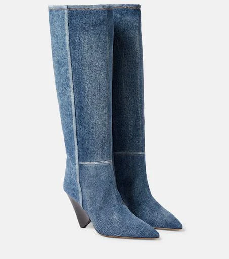 Isabel Marant Lakita denim knee-high boots 1
