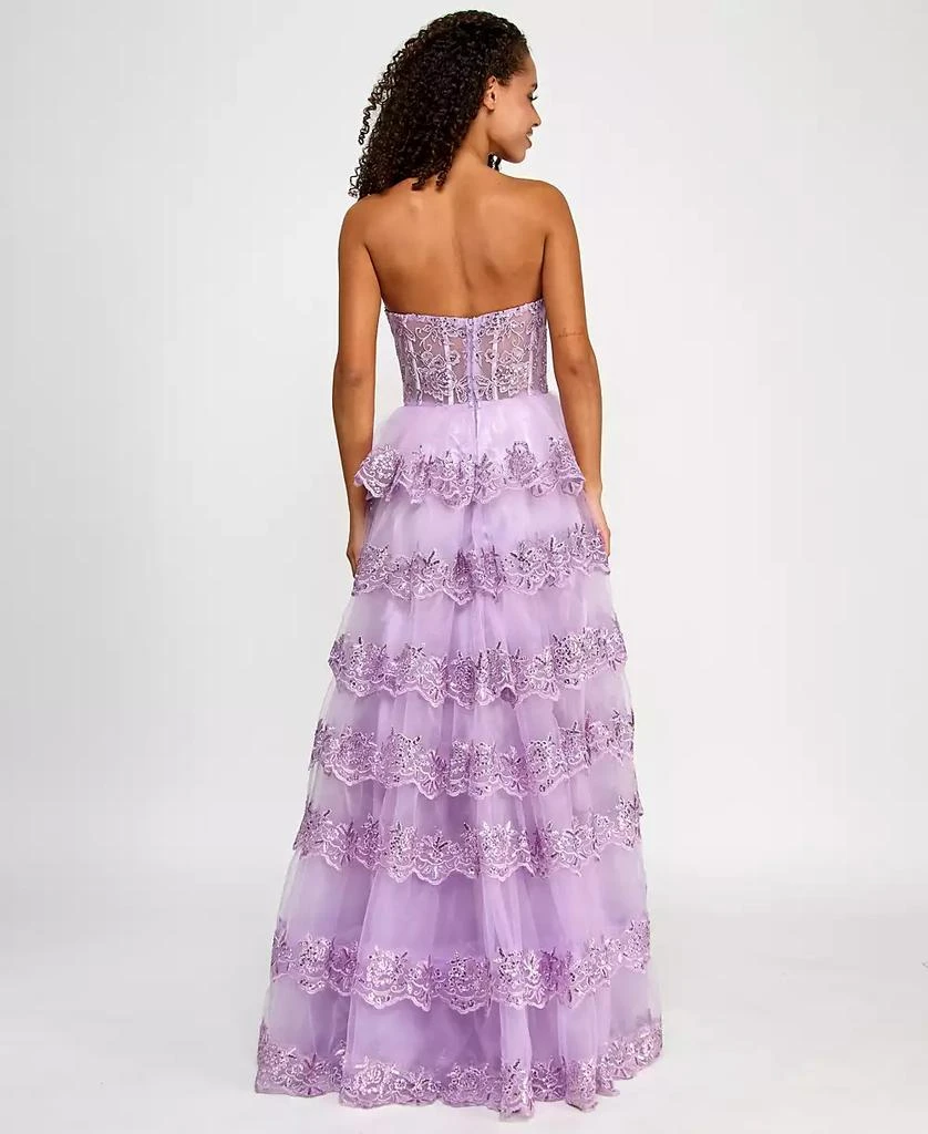 slim fit dress slacks Purple Sequin Sweetheart A-Line Short Homecoming Dress with Pockets – jkprom main image 1