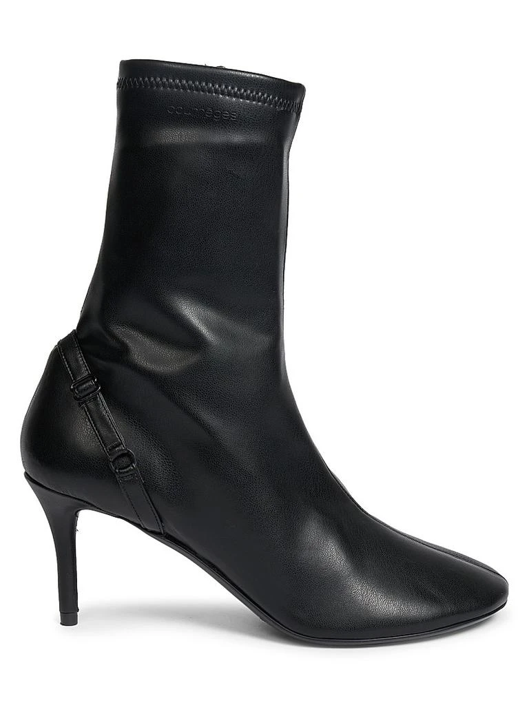 courreges 424 Oblique-Strap Ankle Boots 1