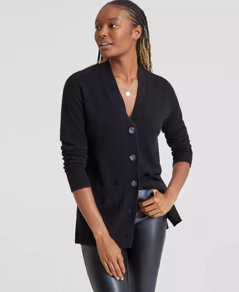 Charter Club Women's Button-Front 100% Cashmere Cardigan, Created for Macy's 1