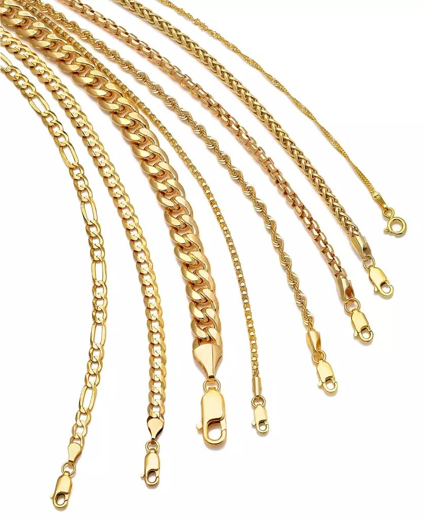 Macy's 20" Singapore Chain Necklace (1-1/2mm) in 14k Gold 5