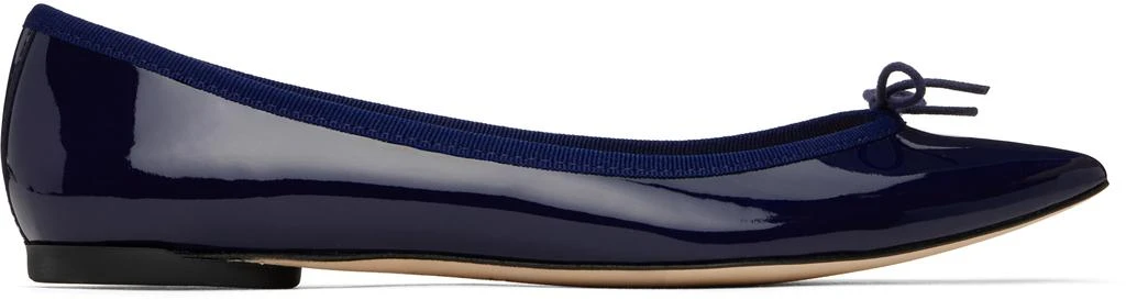 Repetto Navy Brigitte Pointy Toe Ballerina Flats 1