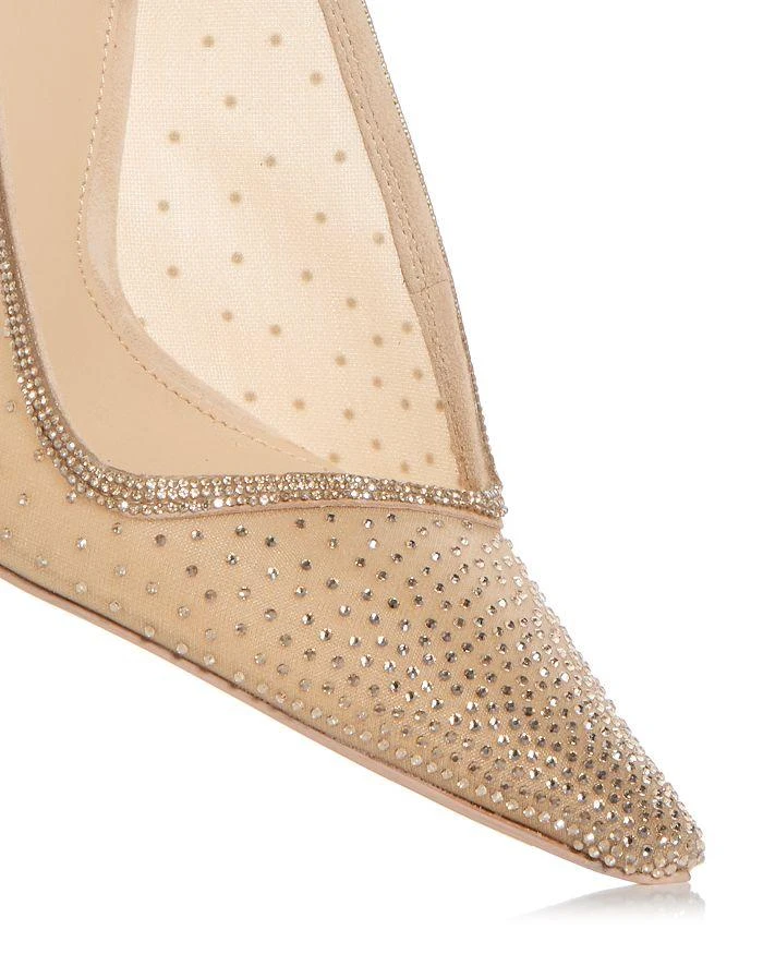 Cult Gaia Women's Diya Embellished Mesh Slingback Pumps 5