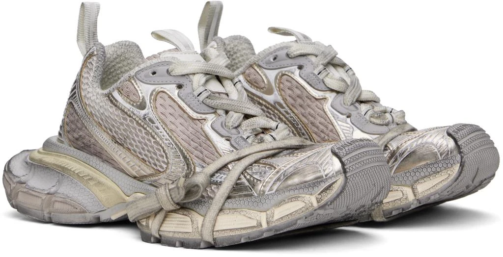 Balenciaga Silver & Beige 3XL Sneakers 4