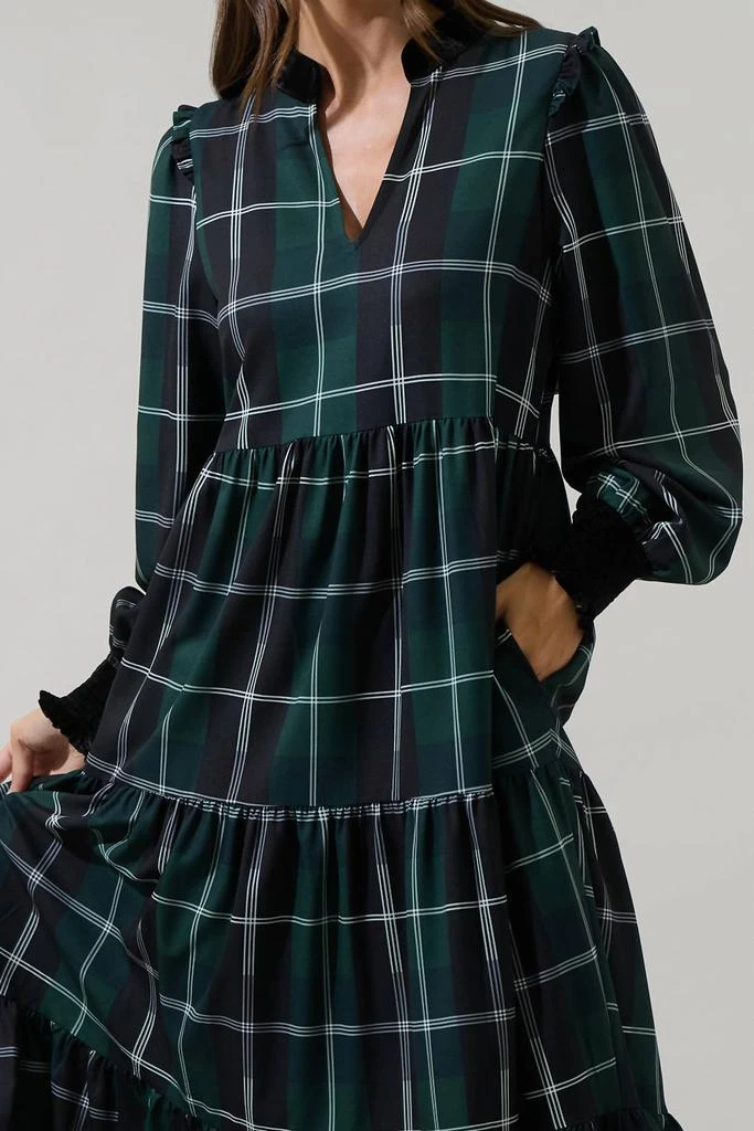 Sugarlips Sugarlips - Sweet Beyond Long Sleeve Plaid Midi Dress 5