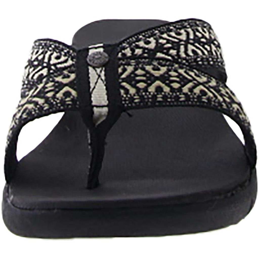 Bearpaw Juniper Womens Printed Slip On Thong Sandals