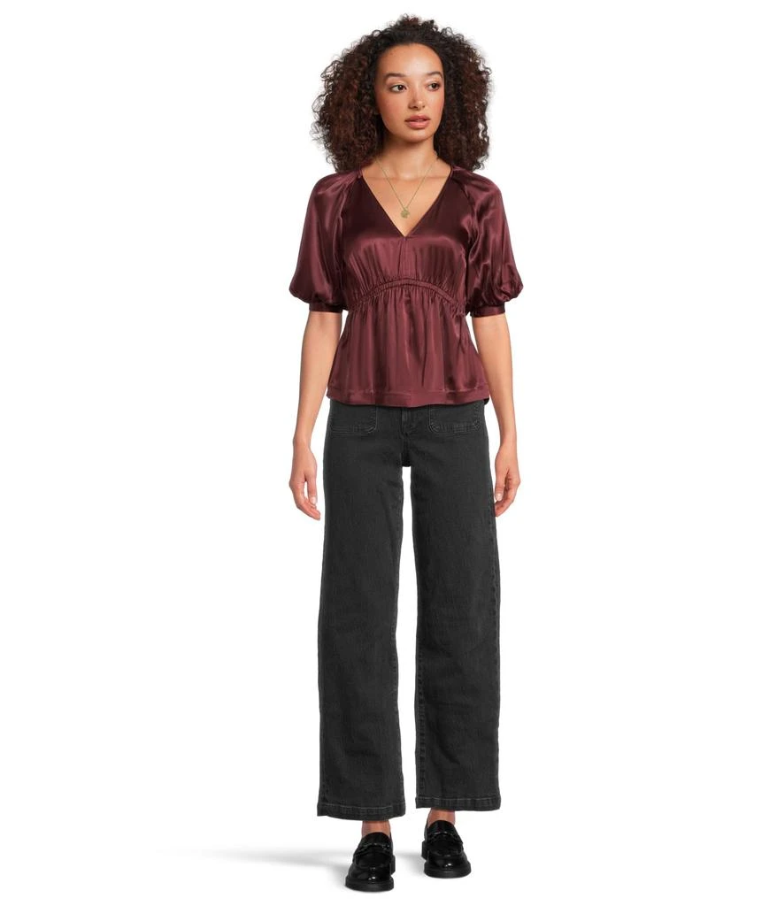 Madewell Kathleen Top- Unitedtex Stretch Satin 5