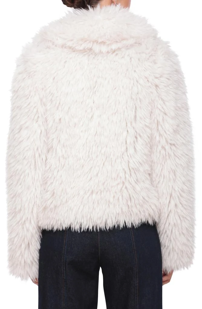 Avec Les Filles Plush Faux Fur Zip Jacket 2