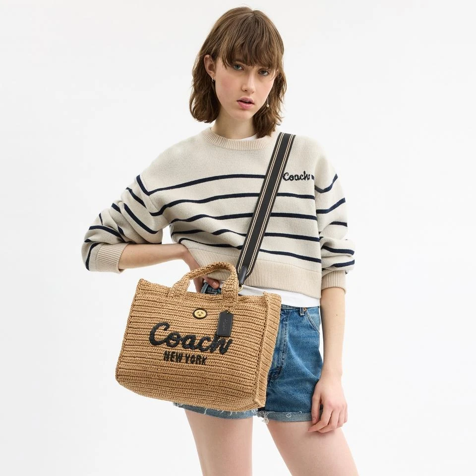 Coach Coach Straw Cargo Tote Bag 3