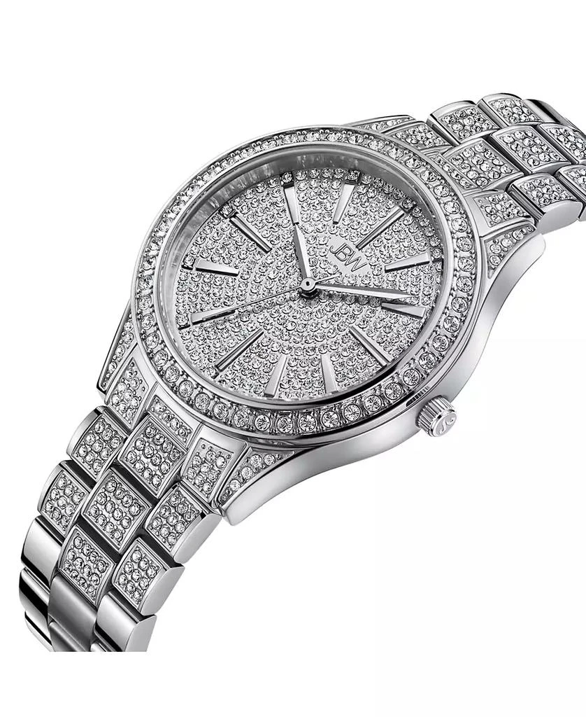 Jbw Women's Cristal Diamond (1/8 ct. t.w.) Watch in Stainless Steel Watch 38mm 2