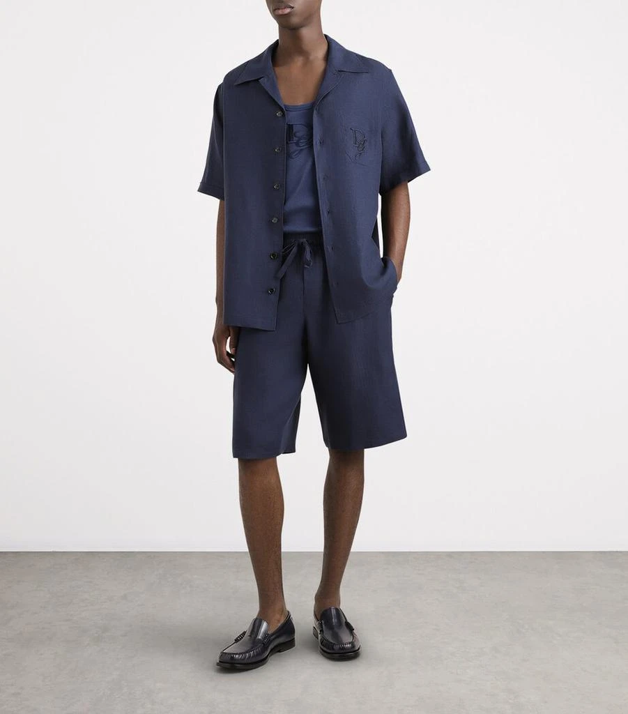 Dolce 
Gabbana Linen Logo Pocket Shirt 5