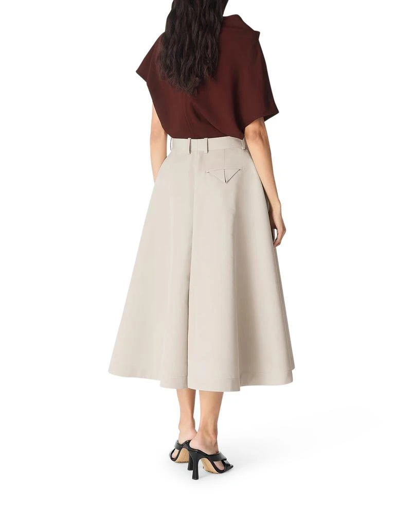 Bottega Veneta COTTON AND SILK TWILL CULOTTE PANTS 4