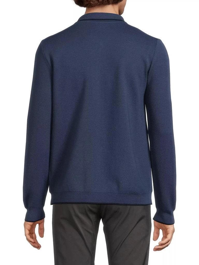 Isaia Wool-Silk Zip-Up Jacket 5