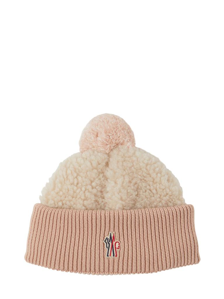 Moncler Logo Tech Teddy Bear Beanie