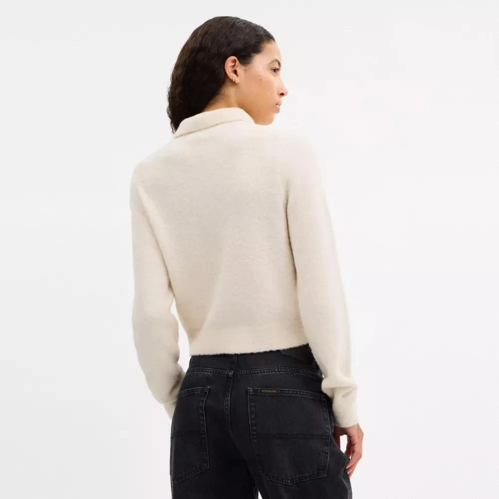 Coach Coach Embroidered Cropped Cardigan 3