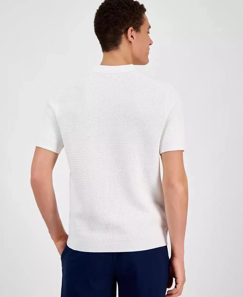 Men's Textured Polo Shirt, Exclusively at Macy's – On Sale Now - Main Image