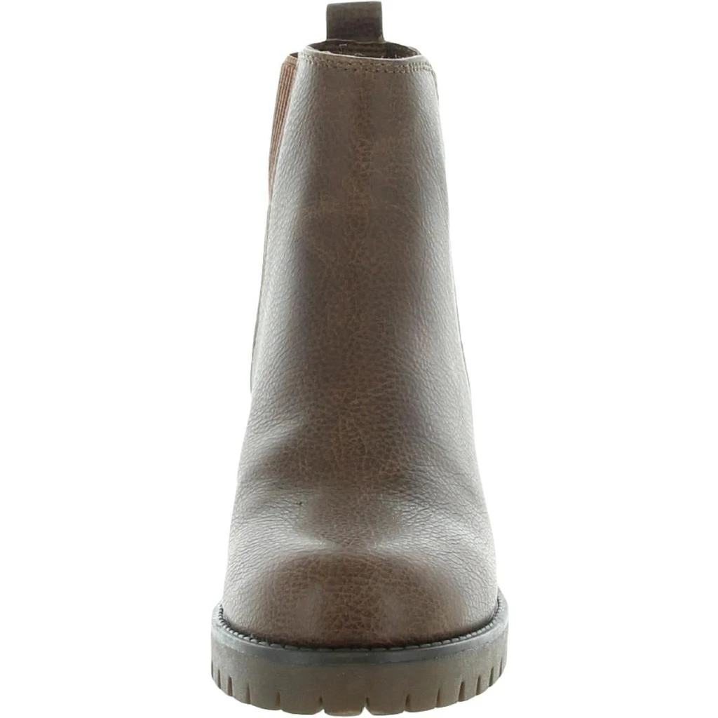 MIA Jody Womens Faux Leather Lug Sole Chelsea Boots 3