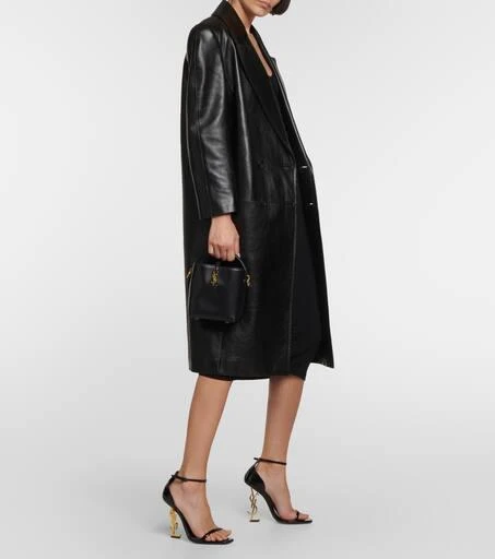 Yves Saint Laurent Le 37 Mini leather bucket bag 5