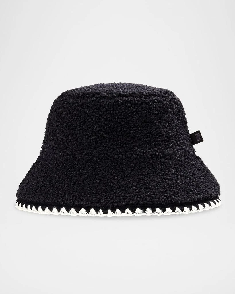 UGG Fluff Faux-Fur Scalloped Bucket Hat 1