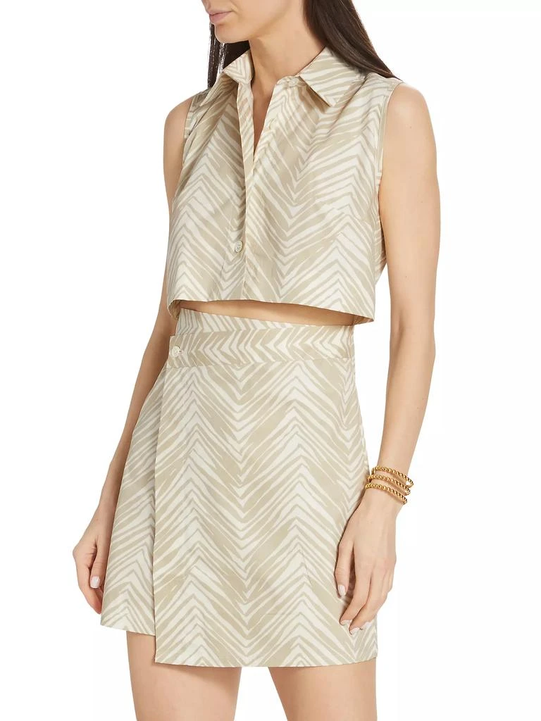 Hevron Kimmia Chevron Cotton Sleeveless Minidress 3