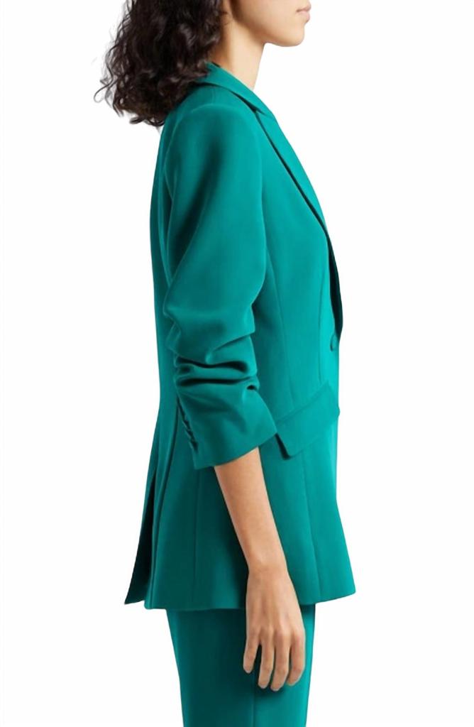 【SCENERITY】Burts Set up Blazer RELAXED FIT WRINKLED JACQUARD BLAZER - Black | ZARA United