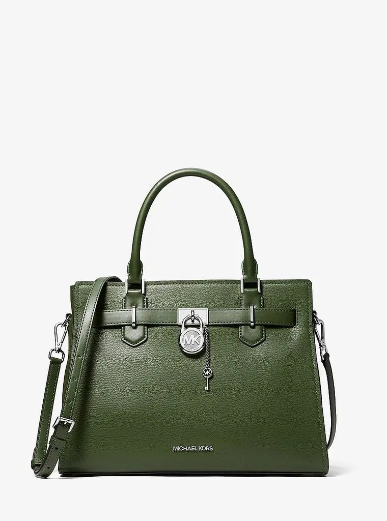 Michael Kors Hamilton Medium Leather Satchel