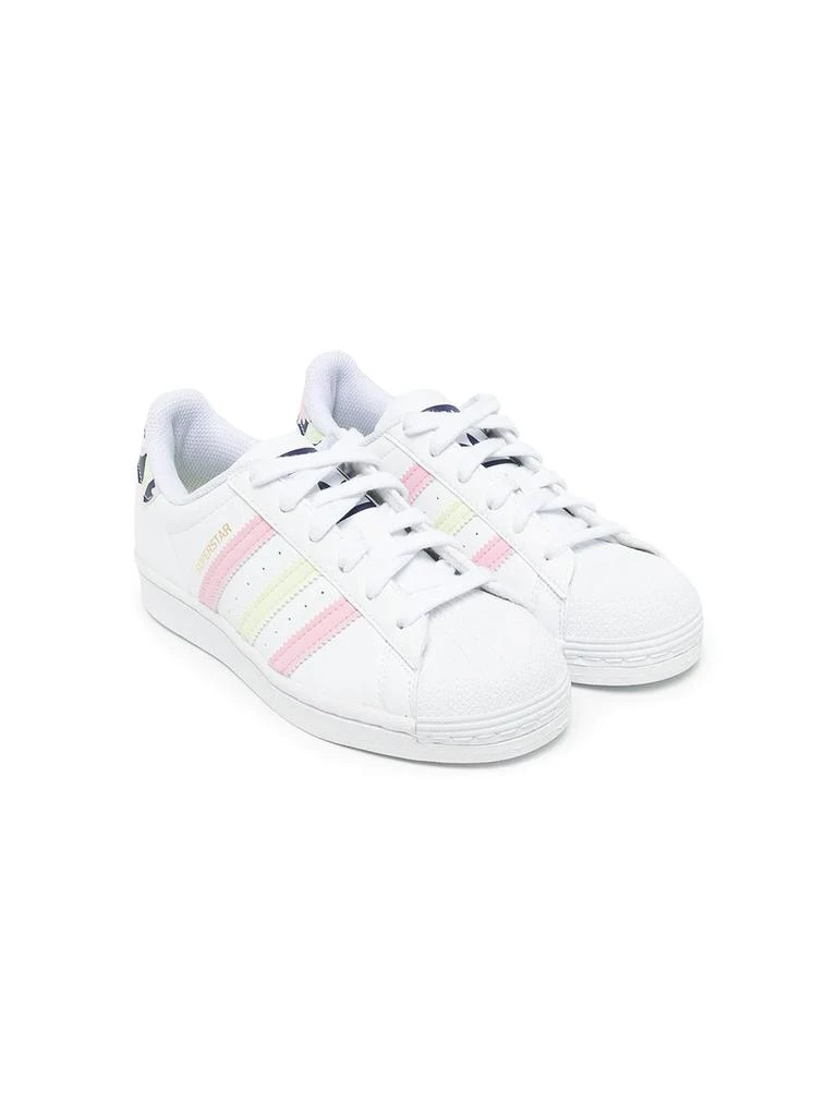 adidas gazelle silver green womens adidas Originals Clear Pink/Ftwr White/Light Pink Superstar II J Sneakers main image 0