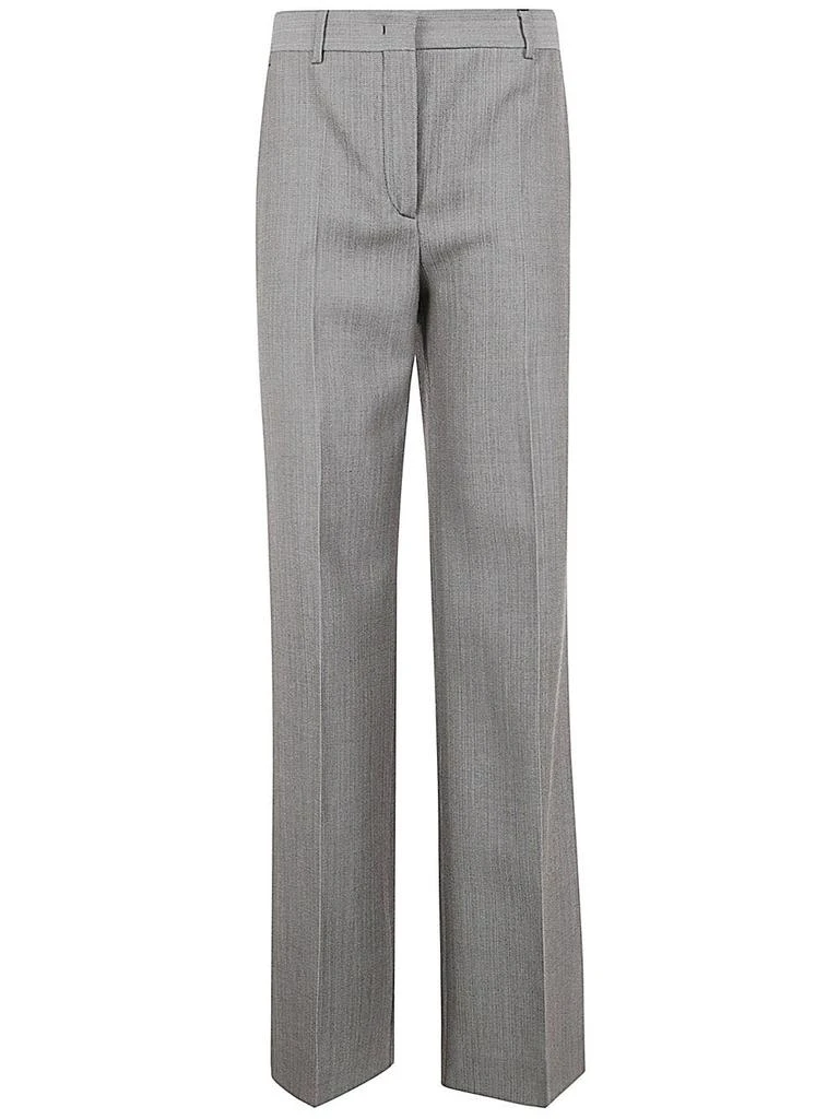 Alberta Ferretti Wool Tweed Straight Leg Pants 1