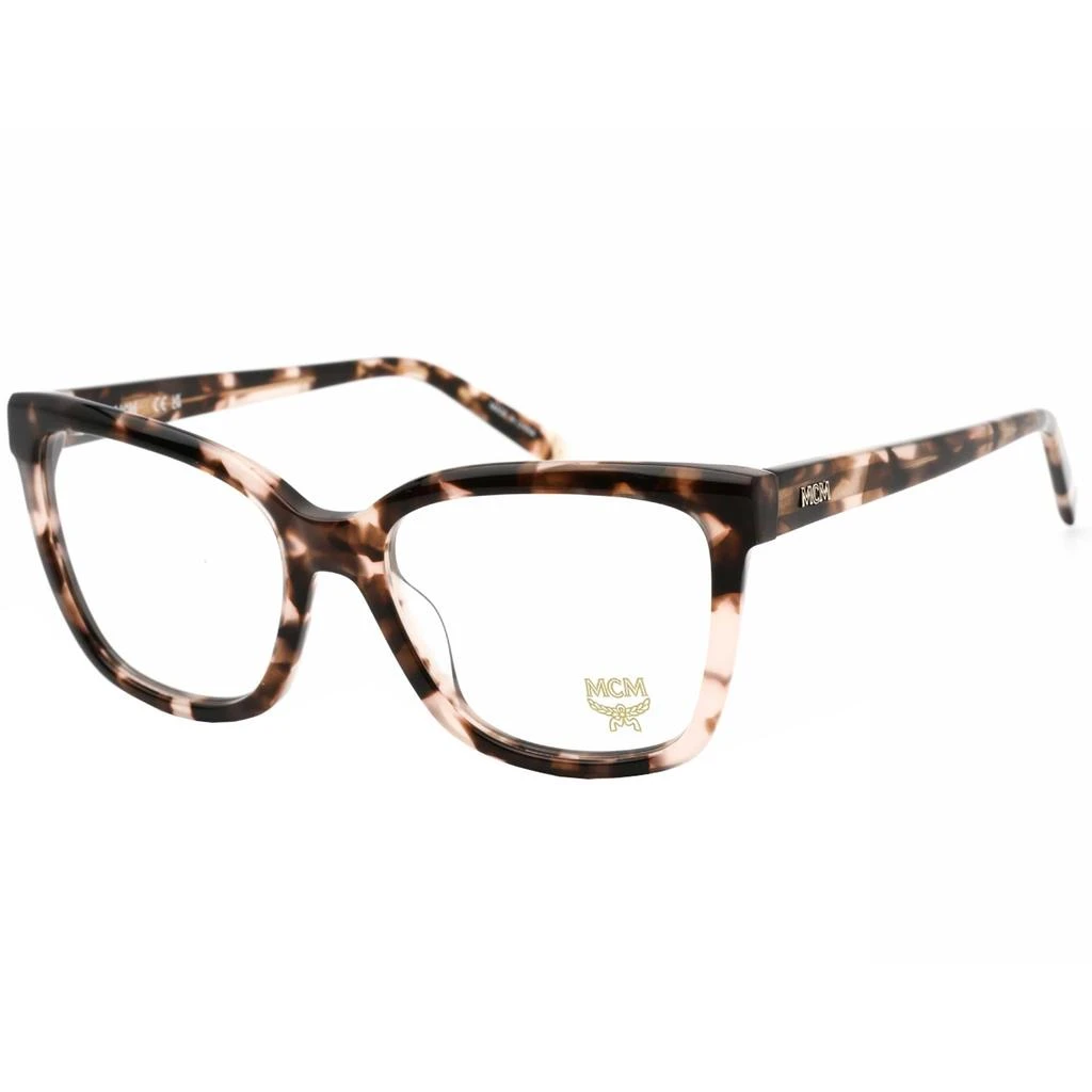 MCM MCM Women's Eyeglasses - Rose Tortoise Square Plastic Full-Rim Frame | MCM2724 615 1