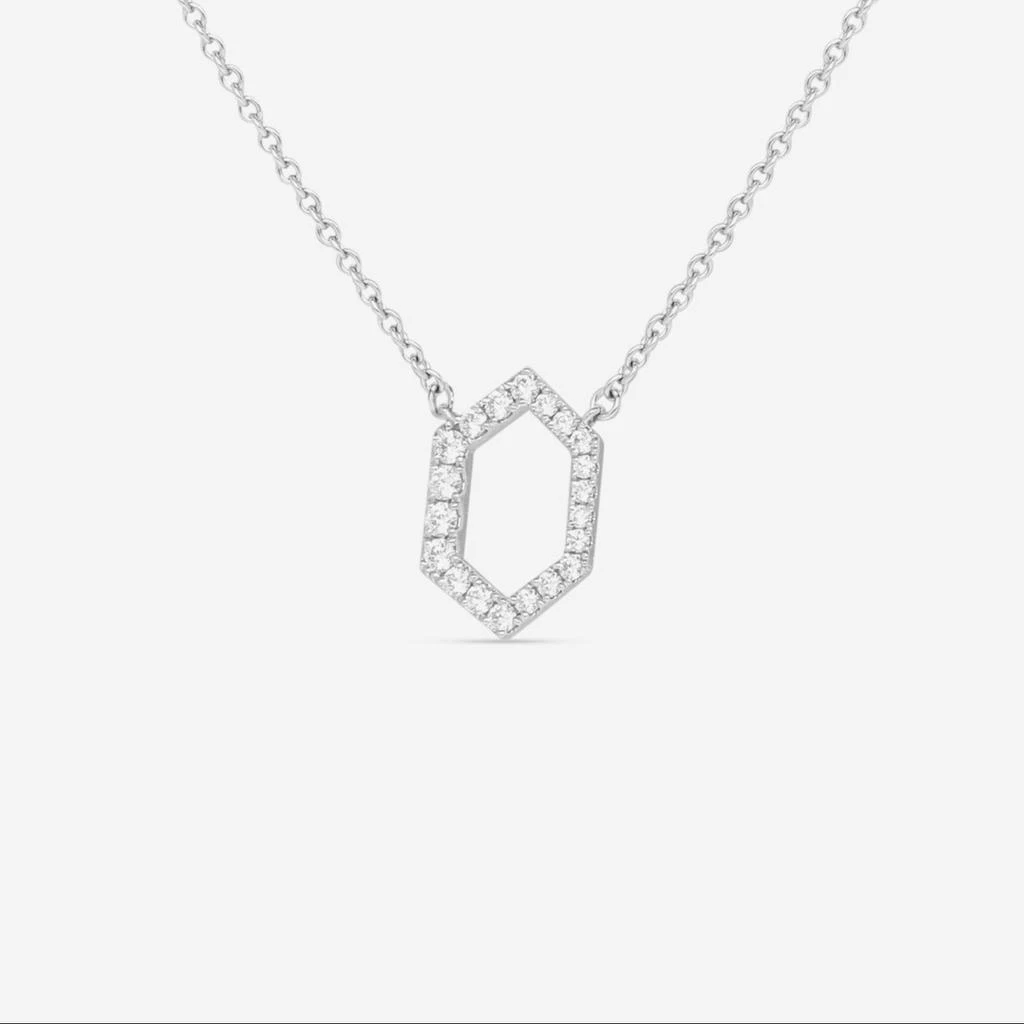 Hearts On Fire Hearts On Fire Charmed 18K White Gold Hex Pendant HFPCHX00218W 2