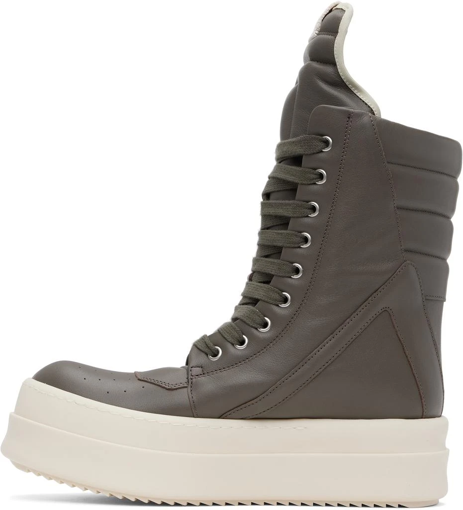 Rick Owens Gray Hollywood Mega Geobasket Sneakers 3