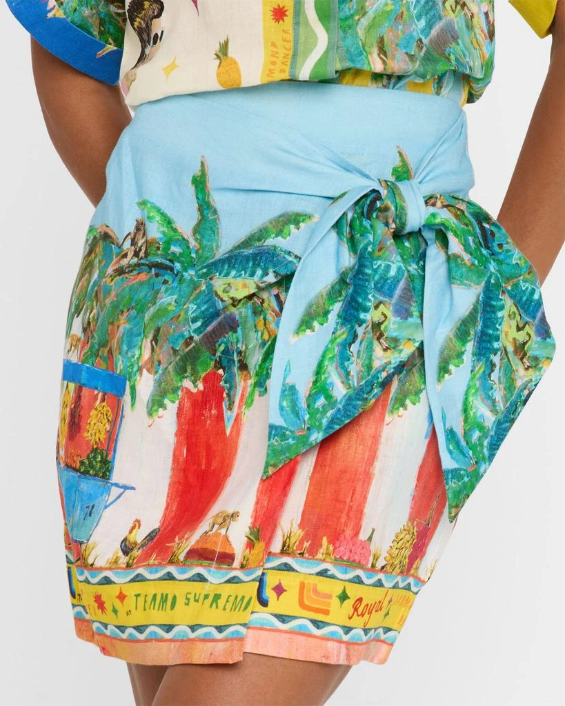 ALEMAIS All Aboard Wrap Mini Skirt 6