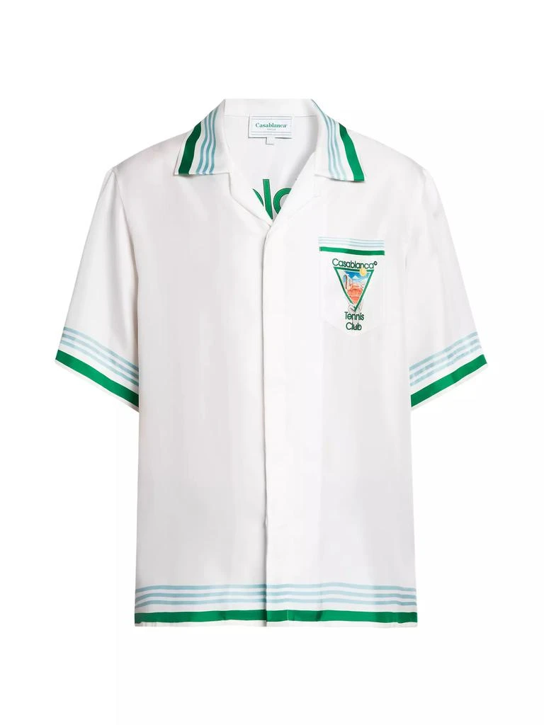 Casablanca Tennis Club Silk Shirt 1